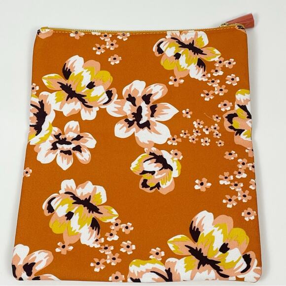 NEW Rachel Pally Reversible Foldover Clutch Zahara Goldenrod Orange Floral - Picture 6 of 10